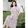 Academy Style Puff Sleeve A-Line Dress