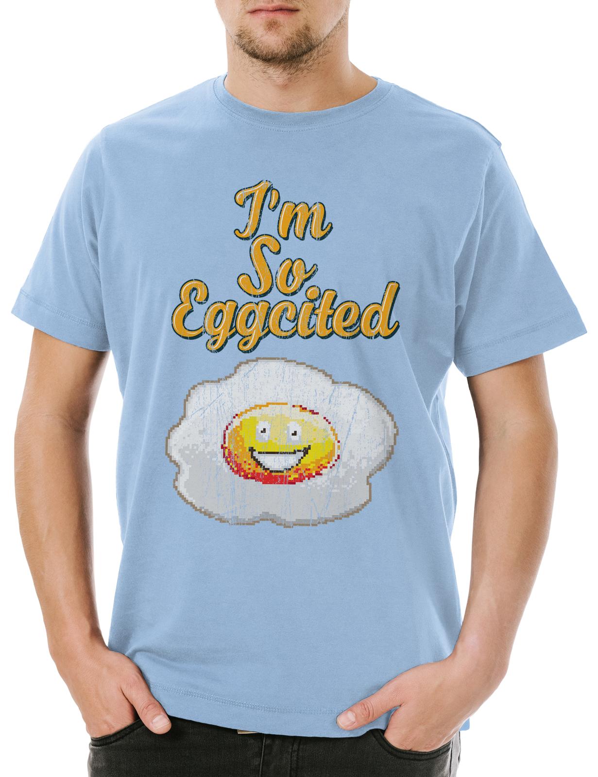 I m So Eggcited Men s T-Shirt Egg Fried Egg Pixel Scrambled Egg Gamer Gaming S