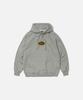 BENSEUNLEDEOSEU Benson Leder Ovales Logo Kapuzenpullover / Grau