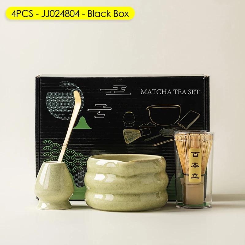Japanese Matcha Blender Ceremony 4/5/6/7pcs Set Ceramic Chawan Bowl Bamboo Whisk And Tea Scoop Matcha Tools Kit For Tea Lovers
