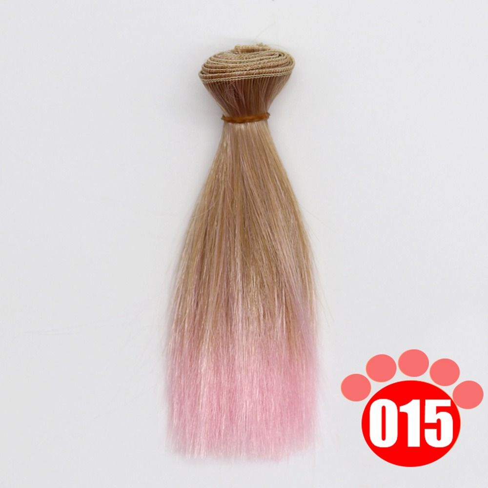 15*100CM Doll Hair Colorful Children Toy Gift 2024 Bjd Wig  for 1/4 1/6 1/8 Bjd