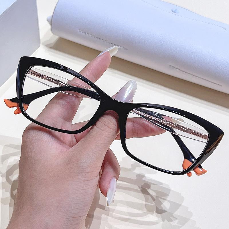 Fashion Cat Eye Reading Blue Light Glasses Women Gradient Green Casual Eyeglasses Spring Hinge Optical Prescription Glasses