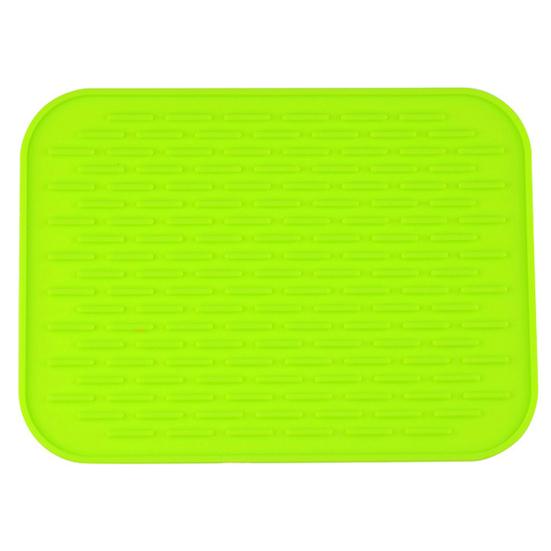 Table Mat Heat Bright Color Insulation Silicone Square Non-slip Pot Holder Pad Kitchen