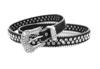 [$ole Only] Sole Only Belt, Glittery Black Bling Bling Hip Hop Western CZ Diamond Artificial Crocodile, 100cm 110cm, Cool, Men's, Women's, Unisex