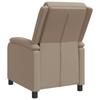 Recliner Chair Cappuccino Faux Leather