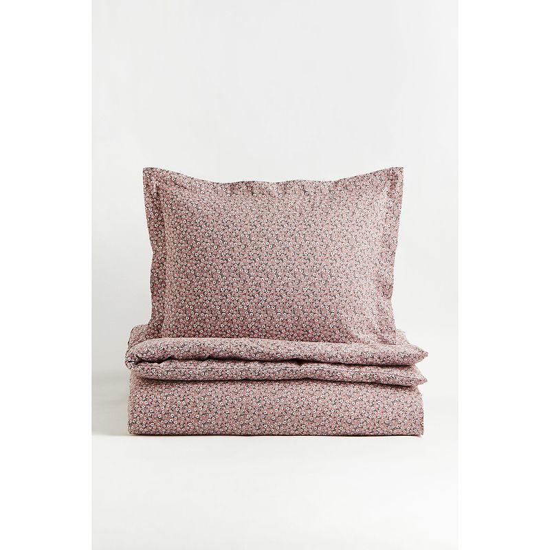 

Hmhome Home Bedding Single Quilt Cover Combination Retro Floral Pure Cotton Woven Quilt Cover 1090491 150x 200 50x80 Dry Rose/Floral