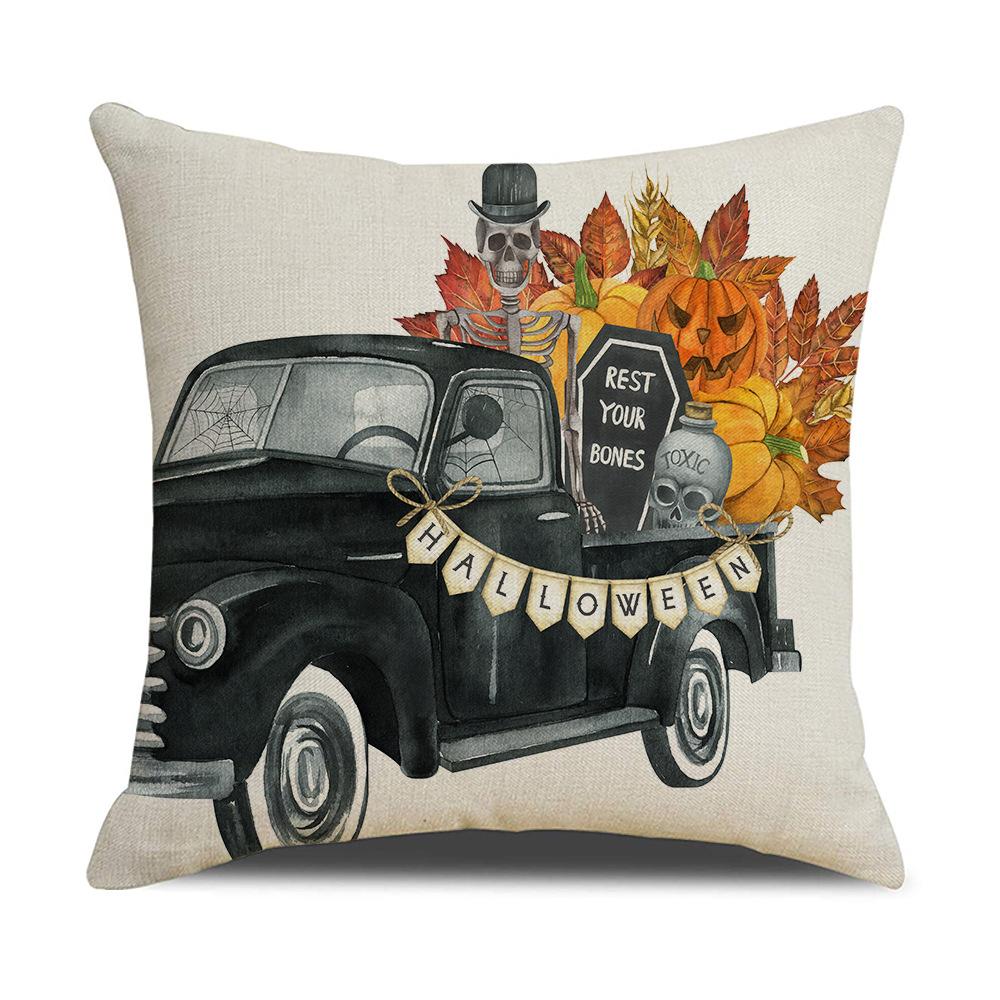 New Halloween Pillowcase Pumpkin Spoof Fun Holiday Decoration Home Pillowcase Bedroom Cushion Cover