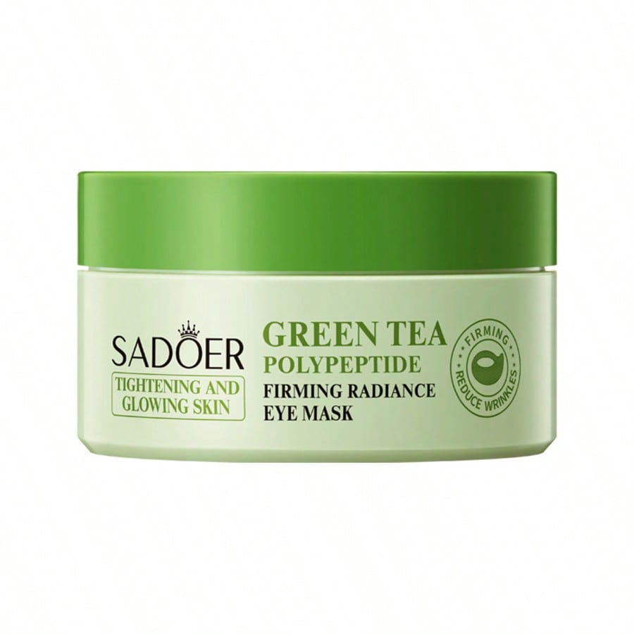 80 Pcs Green Tea Peptide Eye Mask, Brighten Eyes Surum, Friming, Moisturizing & Nourishing Eye Area