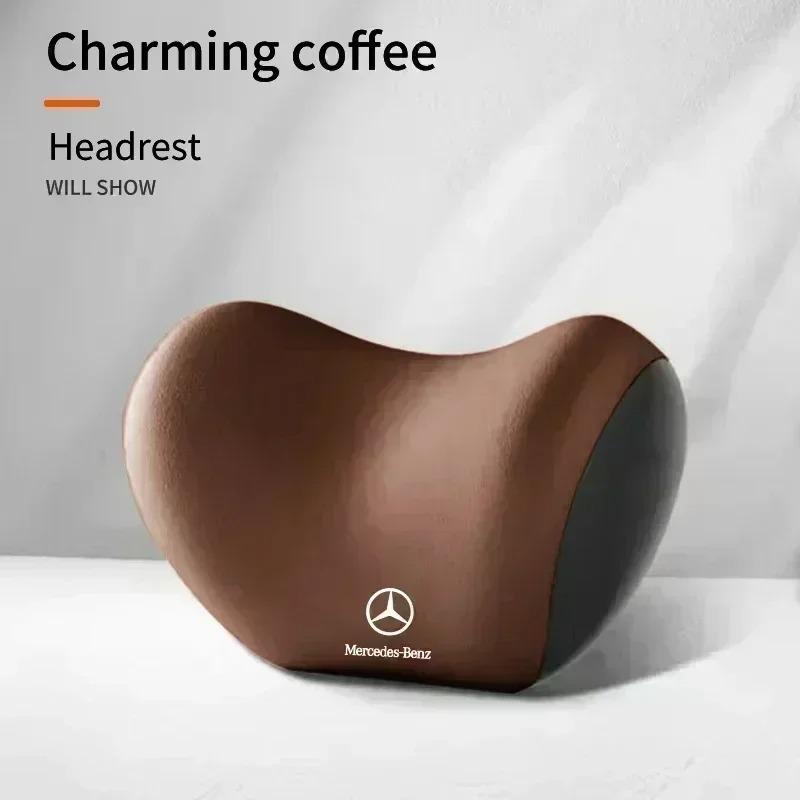 Car Lumbar Back Support Headrest Neck Pillow Car Seat Cushion For Mercedes Benz AMG A B C E S V Class A180 CLK CLA GLE C200 C300 JB1
