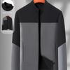 Men's Color Blocking Hooded Jacket, Casual Outdoor Simple Outerwear for Spring and Autumn