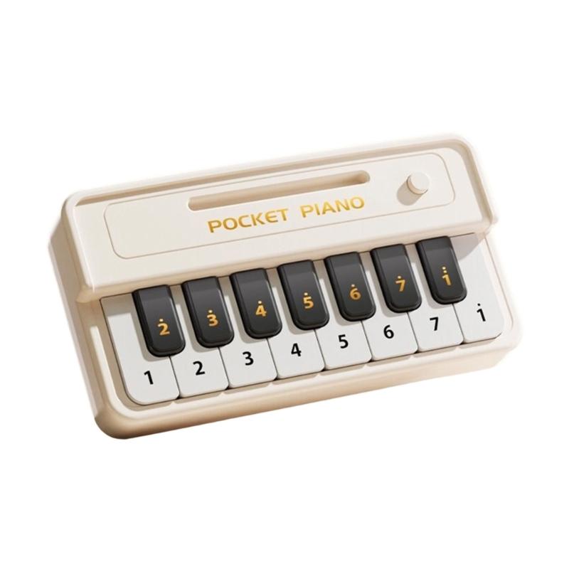 

Small Electronic Keyboard Suitable for Kids Offering Enhanced Sound Variety with Easy Operations and Plastic Texture білий