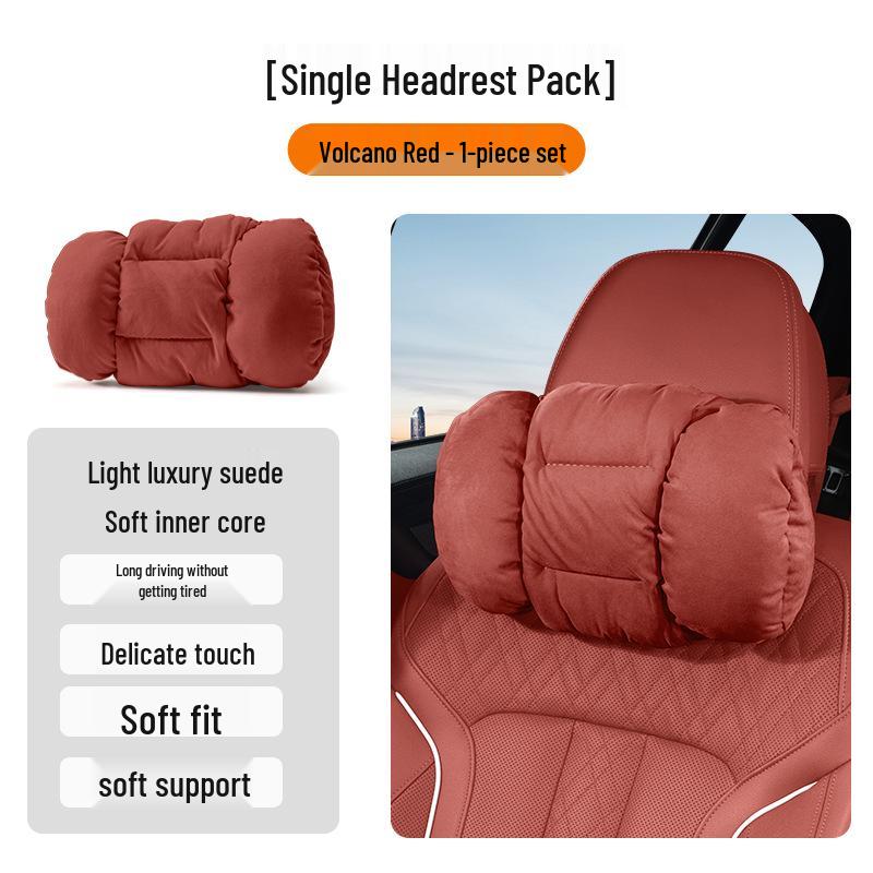 Winter Headrest & Lumbar Support Pillow for AITO M7/M9/M5 - Plush Lambswool Two-in-One Blanket