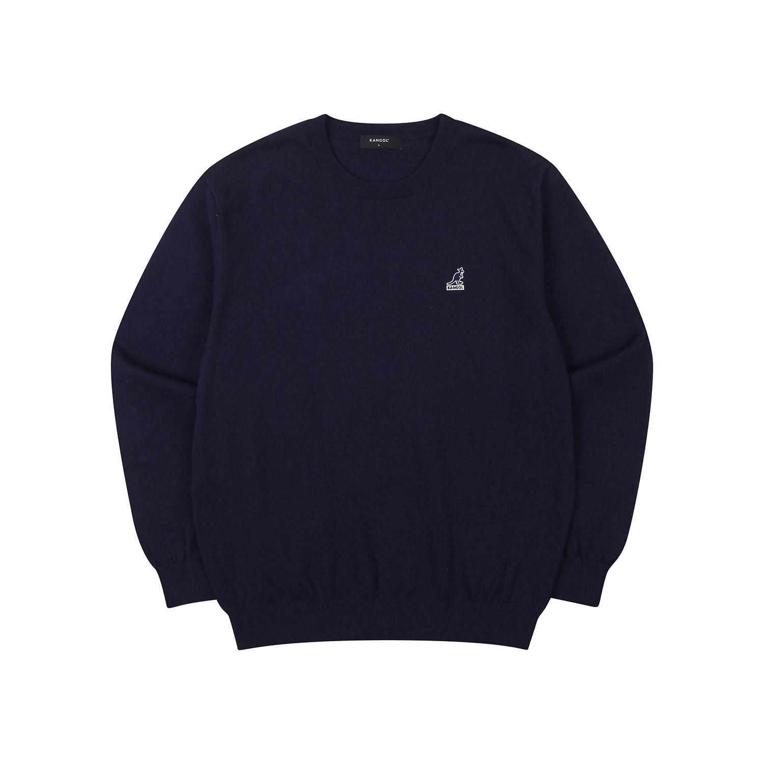 Kangol Round Neck Knit Sweater 1851 Navy Navy/M