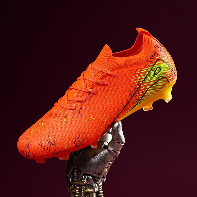 

New football shoes boys and girls teenagers AG spikes adult lawn training shoes sports shoes 45