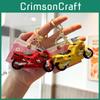 Creative Alloy Motorcycle Keychain Cartoon Style Backpack Ornament For Kids