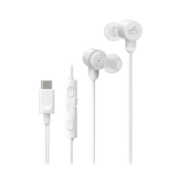 JVC Kenwood Victor HA-FR29UC-W Earphones Wired Microphone High-Resolution Carrying Pouch Type C Canal USB Type-C 1.2m White