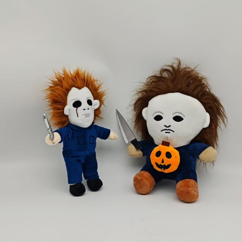 25cm Spooky Holiday Horror Michael Myers Plush Playthings Anime Horror Dolls Throw Pillows Birth Date Gifts great for daily use