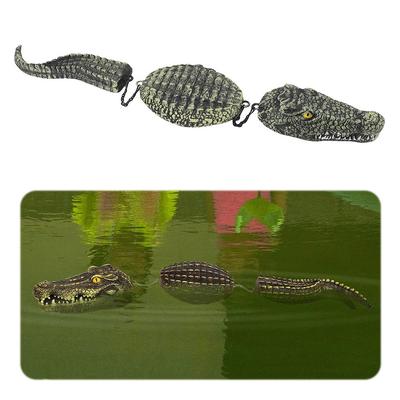 33 Inch Resin Alligator Pool Float Floating Crocodile Decoy Simulated Floating Crocodile Figurines Decorations for Outdoor Yard