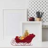 Christmas Sleigh Decoration Collection, red Santa Claus sleigh decoration, suitable for Christmas holiday and party decoration
