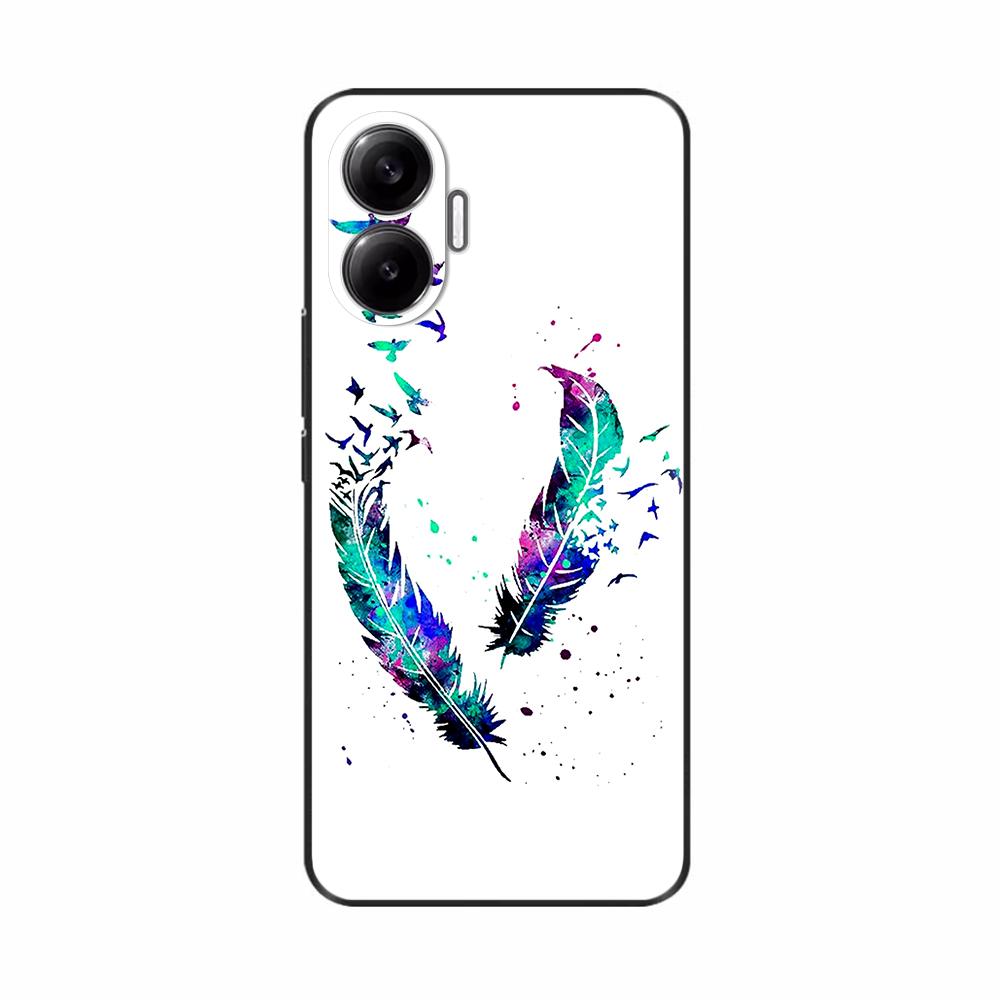 For Xiaomi Poco F7 PocoF7 Phone Cover For Redmi Turbo 4 Pro 5G Case Silicone Cute Love Painted Shockproof Shell Bumper Fundas