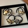 New Metal Irregular Golden Color Hair Bands Elastic Fashion Scrunchies Hair Rope Headbands Women Girls Hair Accessories