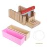 Soap Making Tools Set DIY HandMade Soap Cutter Rectangular Mold Accessory for Home(1200ml )