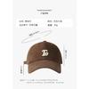 Letter Embroidered Baseball Cap for Women, Autumn and Winter High-Quality Brushed Fabric, Large Head Circumference Duckbill Cap, Versatile Sun Hat