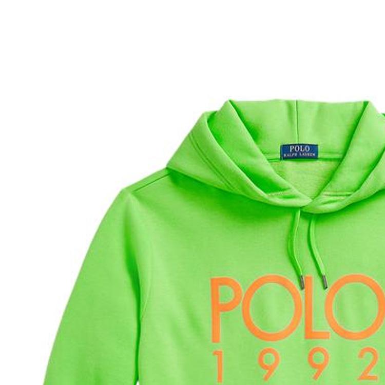 Polo Ralph Lauren Ss24 Letter Logo Printed Hooded Long Sleeve Sweatshirt Men Sweatshirt Bright-Yellow-Green MNPOKNI16823425-330