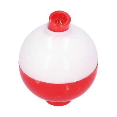 Fishing Ball Shaped Floats ABS Round Buoy Bobbers Fishing Bait Accessories Red White38mm 1.5in