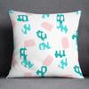 Abstract Summer Fresh Mint Blue-green Pattern Series Pillow Pillow Bedroom Sofa Car Cushion Cover Pillow Case