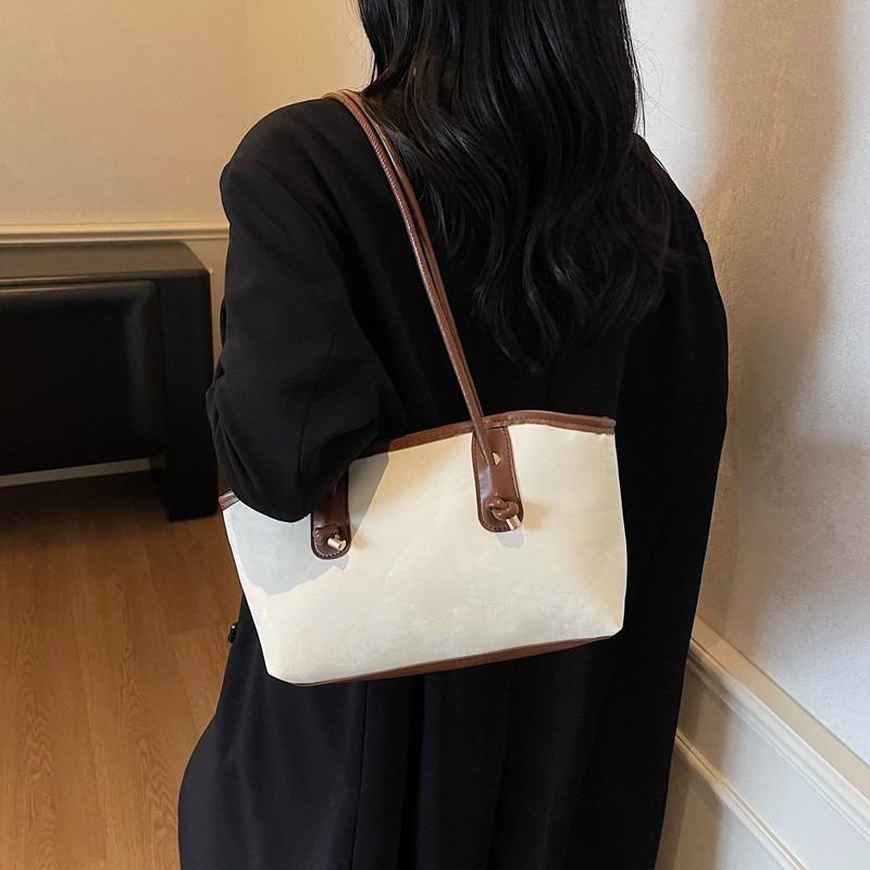 Large-capacity Ladies' Single-shoulder Bag, Commuter Underarm Bag, Fashionable Hand-held Tote Bag