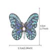 Vintage Crystal Butterfly Brooches For Women Unisex Insect Pins Casual Party Accessories New Gifts Friends