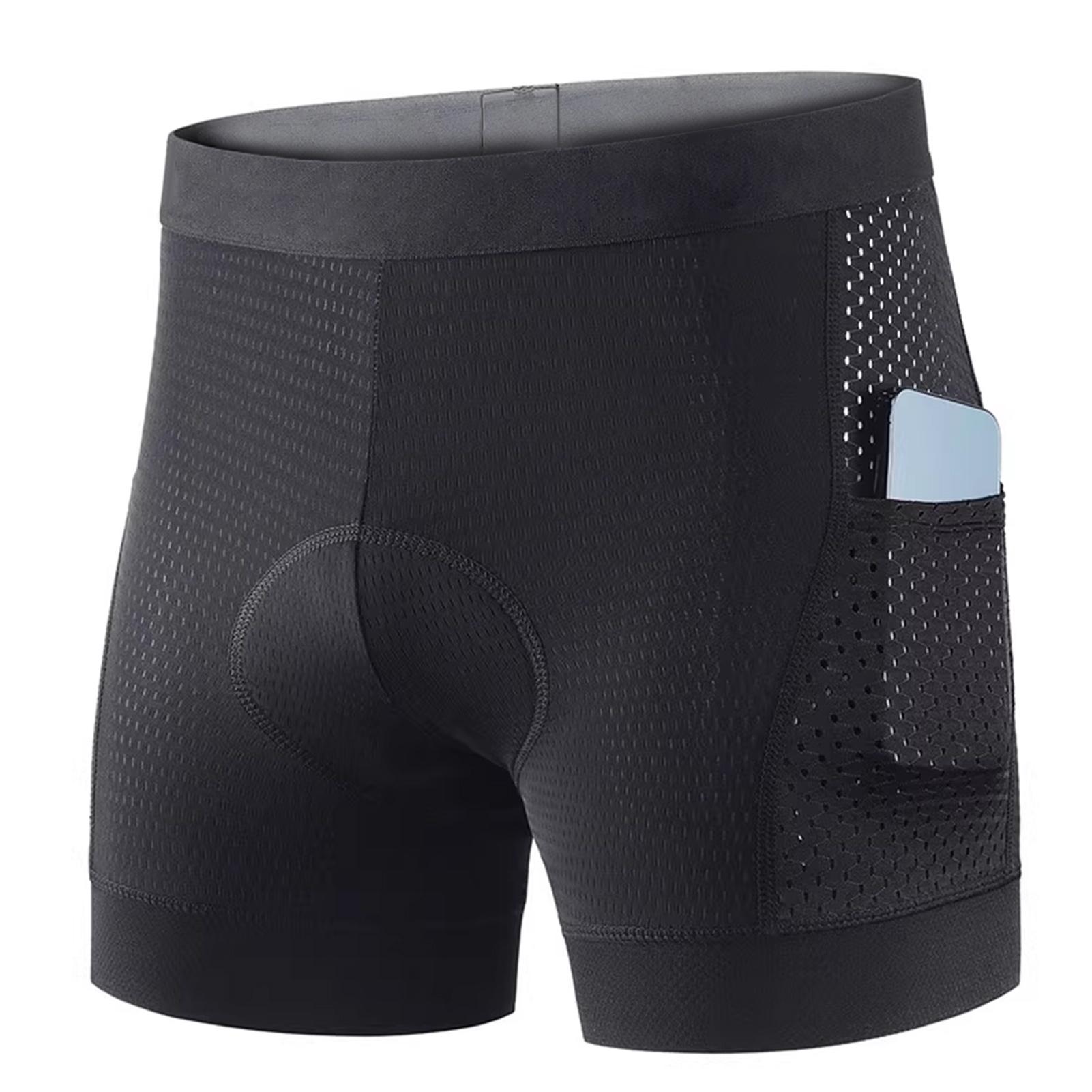

Padded Bike Shorts for Men High Elasticity Quick Drying Breathable Silicon Pad Riding Shorts Black with Black Line Asia Black Line Asian Size L(EU M)