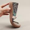 Damen Espadrilles im ethnischen Sommerstil: Atmungsaktiv, Weiche Sohle, Rutschfest, Slipper aus Peking-Stoff