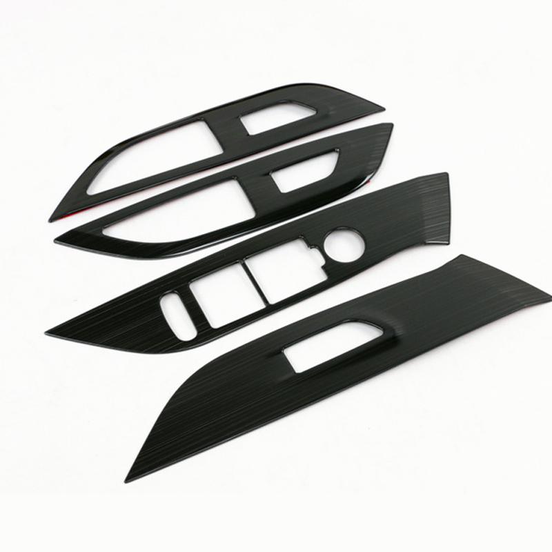 Car Window Lift Button Panel Decoration Cover Stainless Steel Trim For Peugeot 2008 For E-2008 Interior