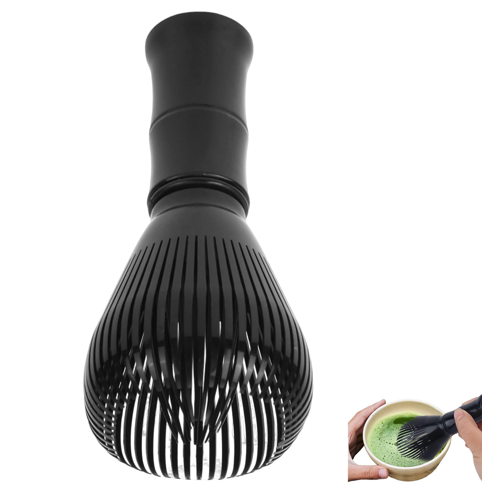 

YIBOOOM Matcha Blender, Matcha Brush, Chasen, Reusable Resin Chasen, Whisk Tool, Burr-Free, Mold-Resistant, Easy to Clean, Quick to Dry, Tea Ceremony