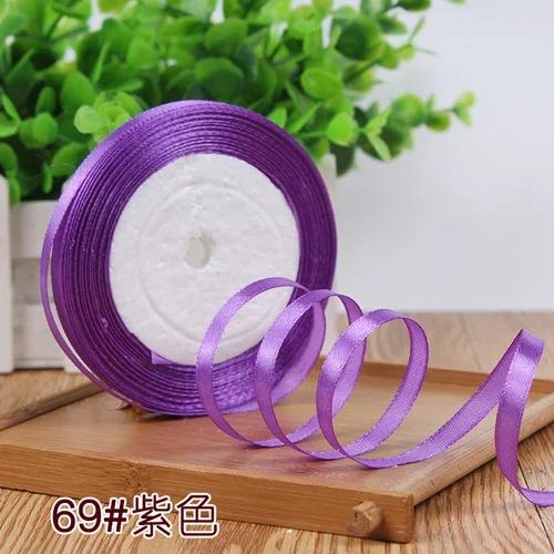 25Yards 6mm Silk Satin Ribbons for Crafts Bow Handmade Gift Wrap Partys Christmas Wedding Decorative Artificial DIY Accessories