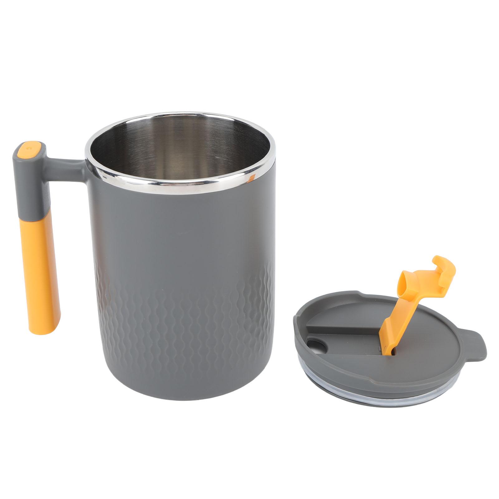 

Изолированная кофейная кружка 450 мл, термокружка из нержавеющей стали 304 с ручкой и крышкой для дома