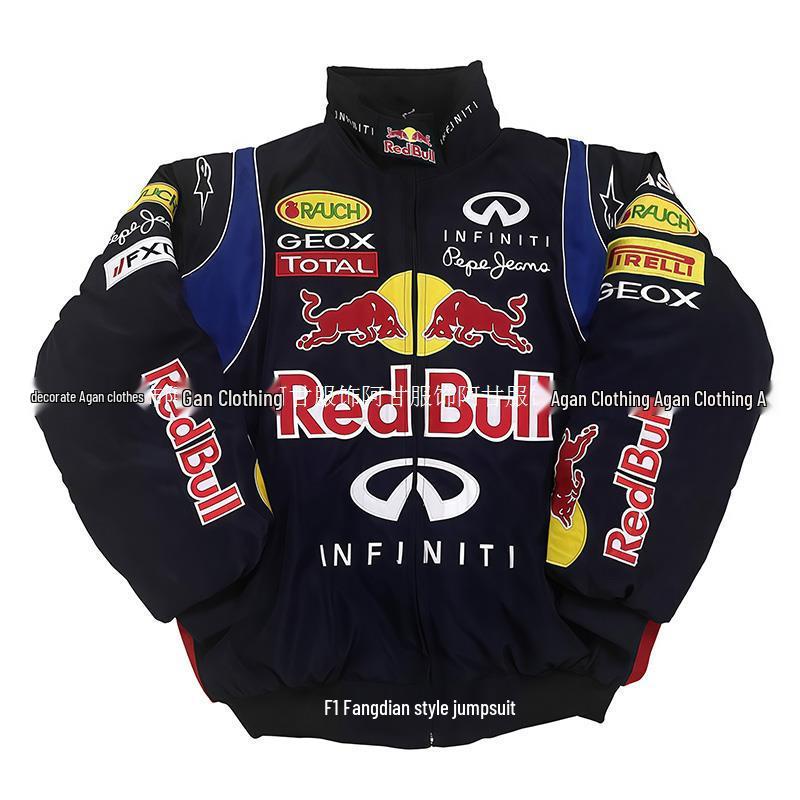 Vintage F1 Rennsport Windbreaker Motorradjacke für Herren & Damen - Gestickter Lässiger Frühjahrsanzug