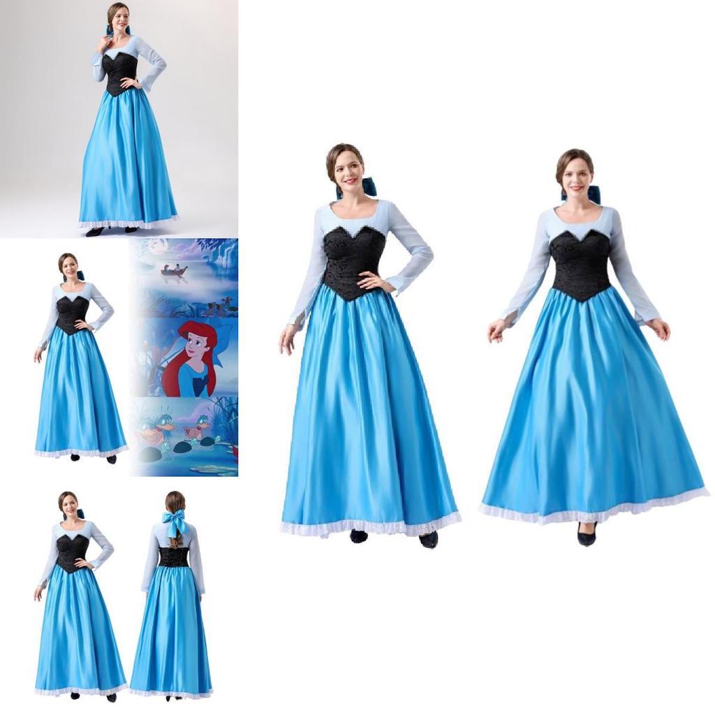Elegant Polyester Ariel Mermaid Princess Dress For Women Perfect For Cosplay
