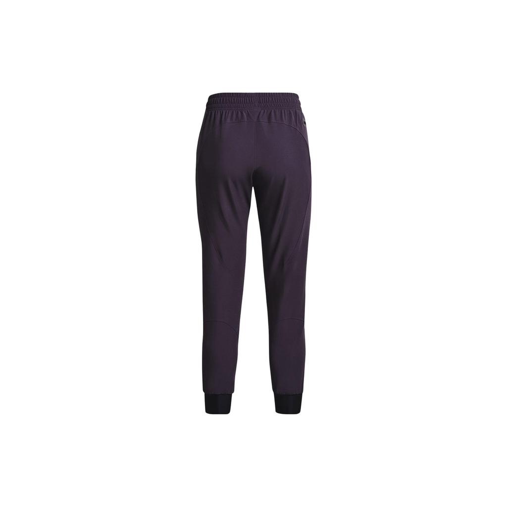 Under Armour Unstoppable Solid Color Elastic Waist Cuffed Sports Pants Women pants Formal-Purple 1376926-541