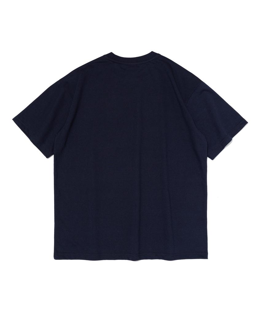 TAILOR STUDIO Rm Logo Short Sleeve T-Shirt (Navy)