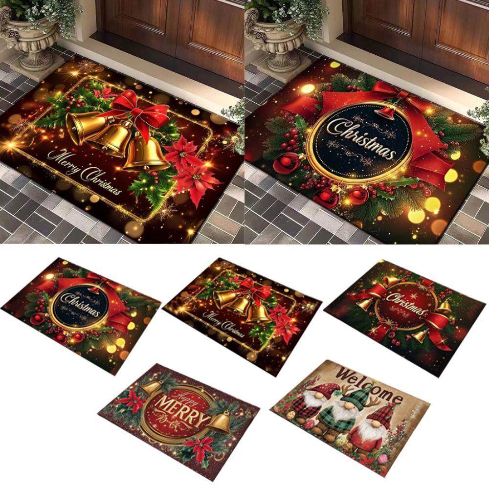 Antypoślizgowa Trwała Mata Łazienkowa Mata Podłogowa Antypoślizgowa Dywan Świąteczny Dekoracje Świąteczne