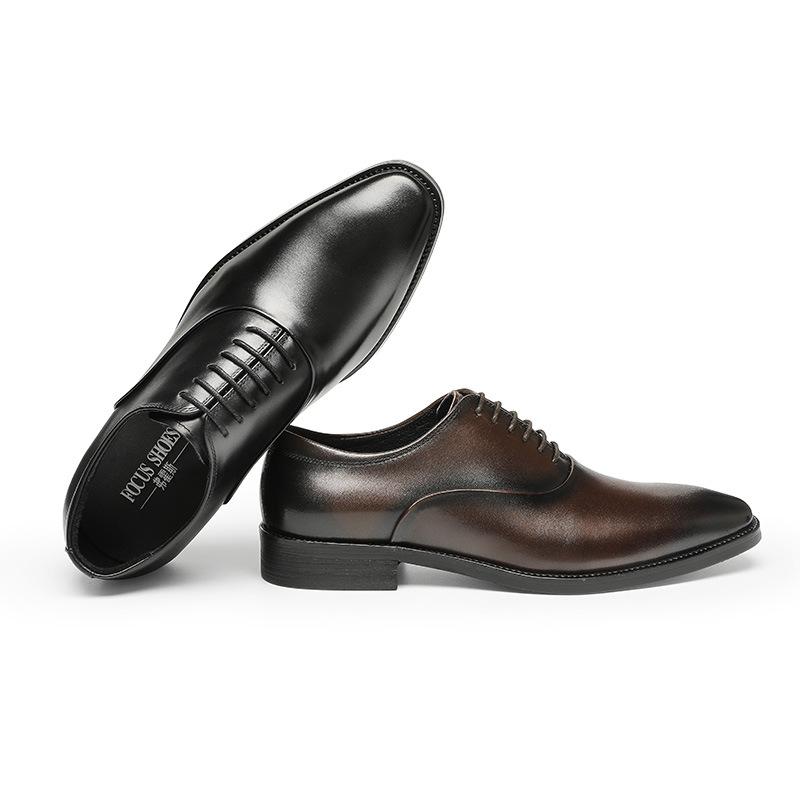 Men's Leather Shoes Men's Leather Business Dress British Style Cowhide Summer Men's Shoes