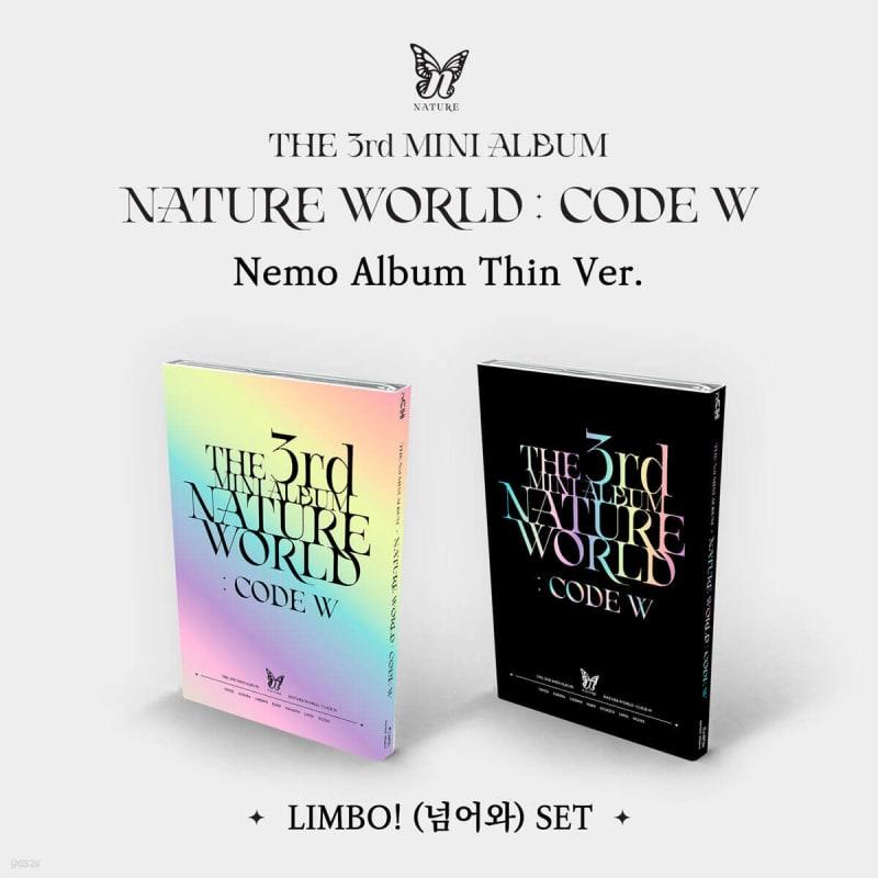 NATURE - 3rd Mini Album : NATURE WORLD : CODE W [Nemo Album Thin ver.] [SET]