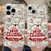 Phone Case: 2D flat, fits iPhone 18 17 16 15 14 13 Pro, transparent four corner protection, red Christmas, Christmas and Halloween gift