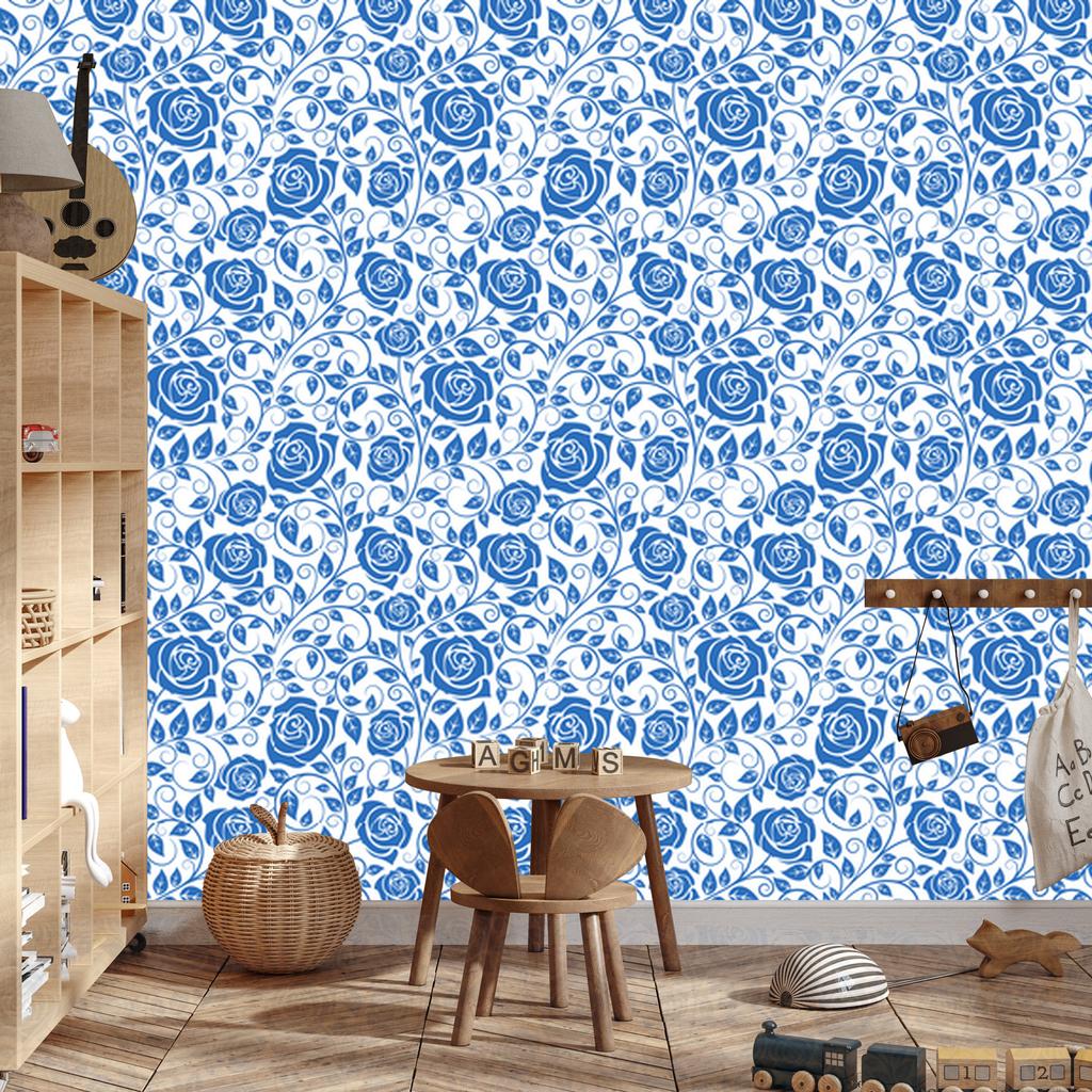 Azure Roses Wallpaper 50x1000