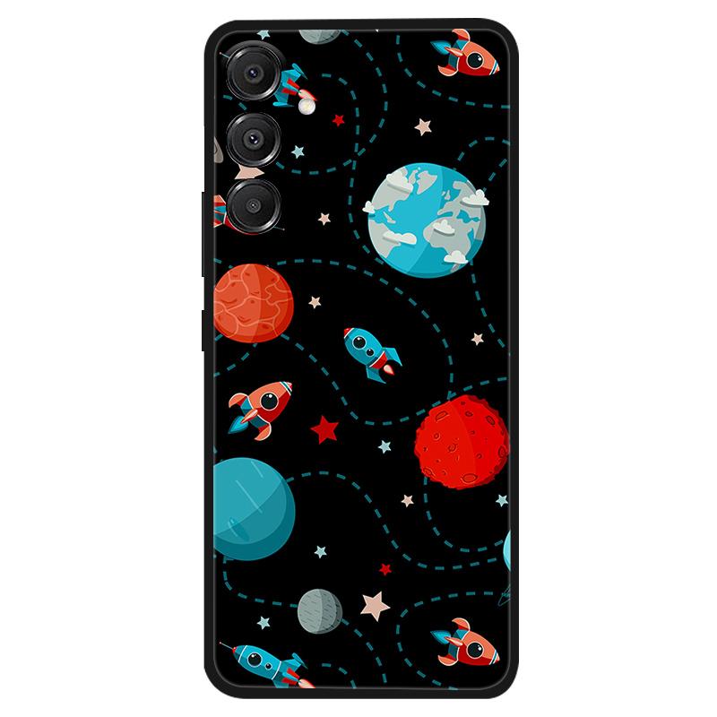 For Samsung A56 Case Silicone Luxury Space Soft Bumper for Samsung Galaxy A36 A26 A56 A16 4G 5G Phone Cover TPU Funda Fashion