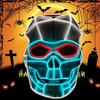 Halloween Totenkopf leuchtende Masken gruselige Verkleidungen Kostüme Dekoration Cosplay Anime Killer Maske leuchtende Totenkopfmasken Skelettmaske