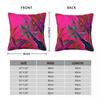 Federa Cuscino Quadrata Pianta Cerasuolo Tropicale Poliestere Lino Velluto Creativo Zip Decorata Federa Cuscino Copricuscino per Divano